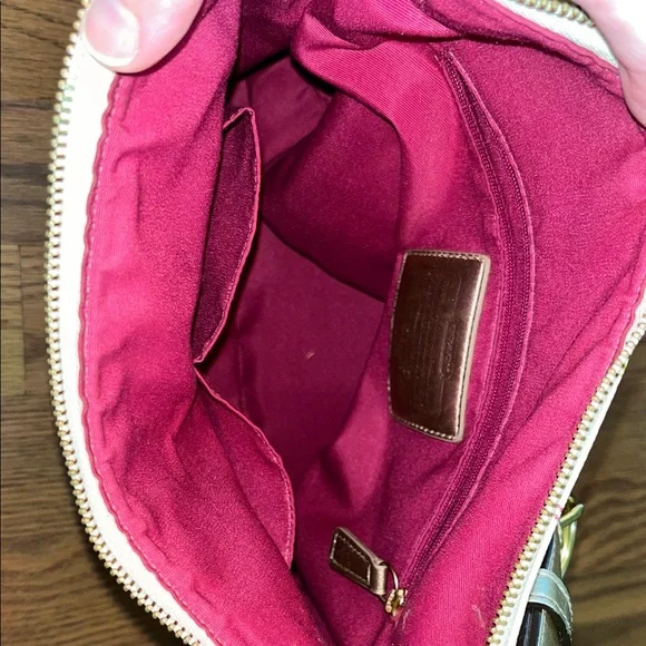 Coach Heritage Tattersall Shoulder Bag with Gold Accents. Excellent condition! - Picture 9 of 11